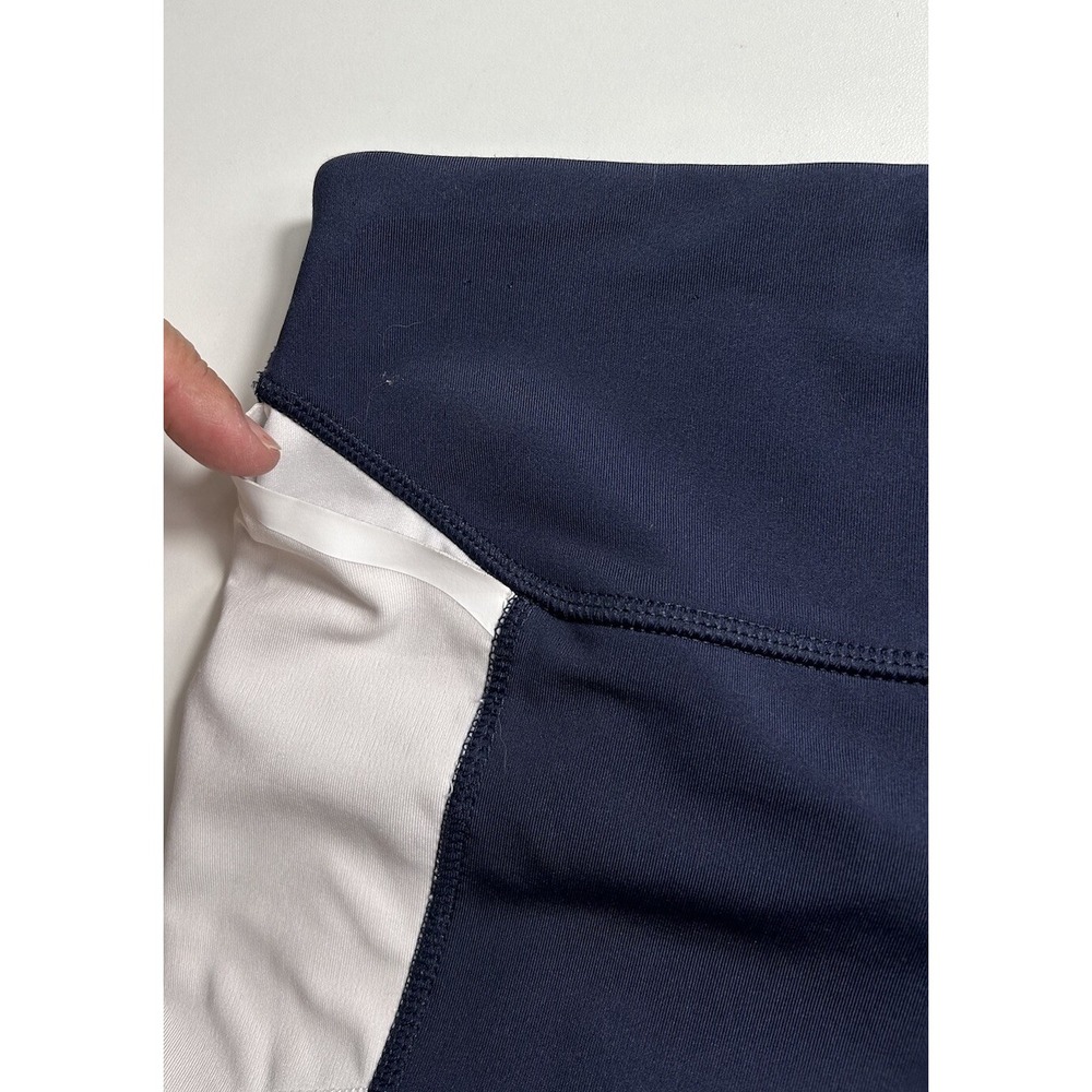 Champion High Rise 20"‎ Training Leggings Blue white Size M Yoga Capri - Picture 6 of 11